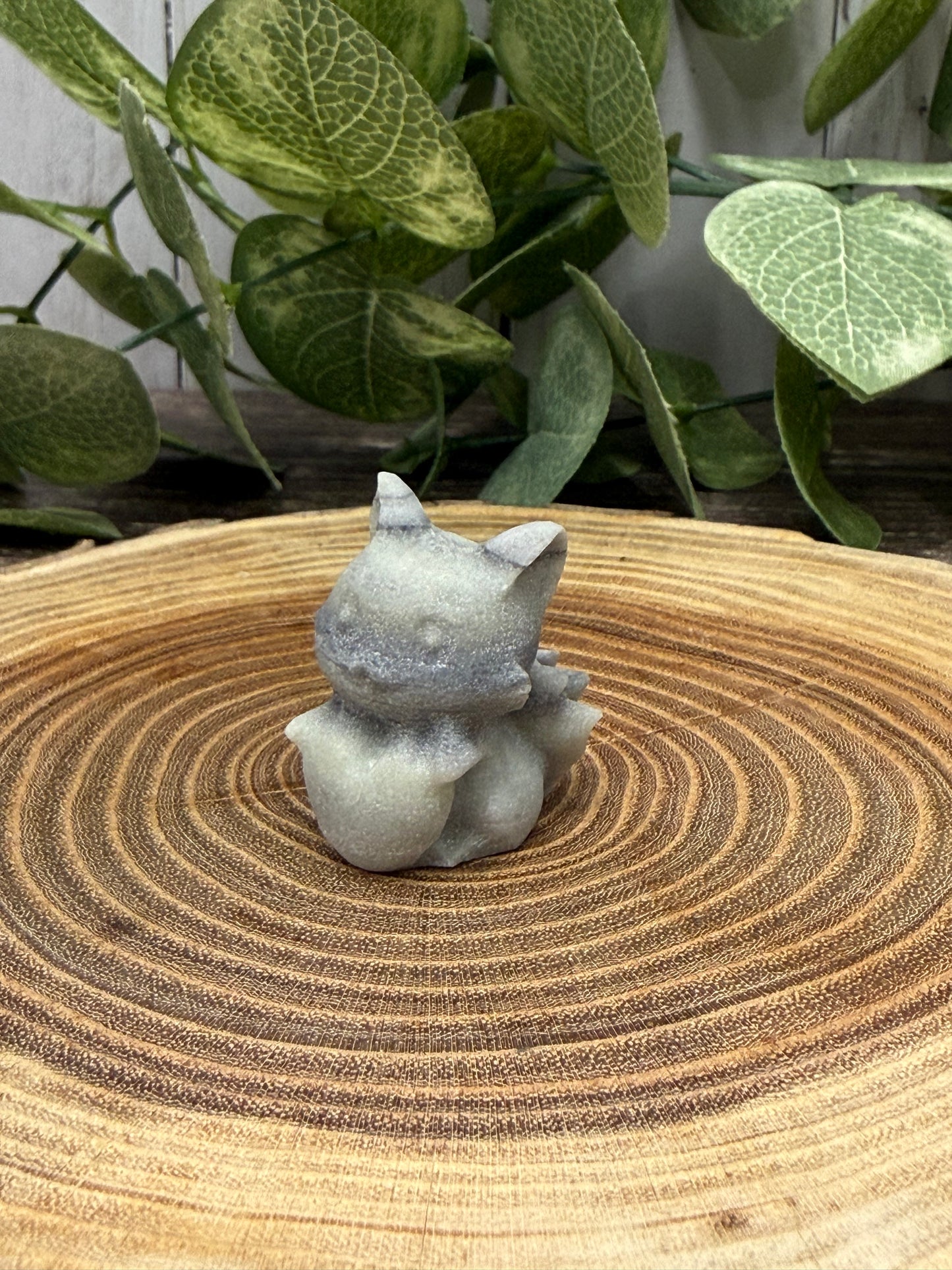 Small Nine Tailed Fox Carvings
