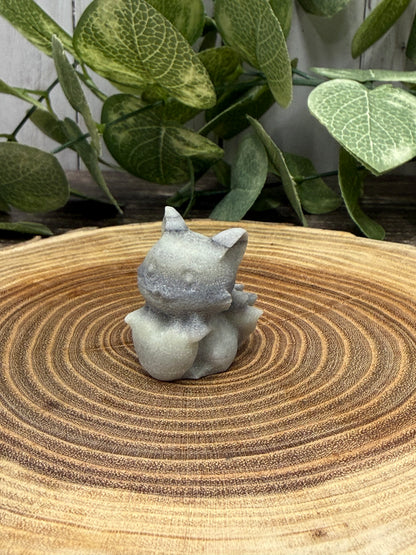 Small Nine Tailed Fox Carvings