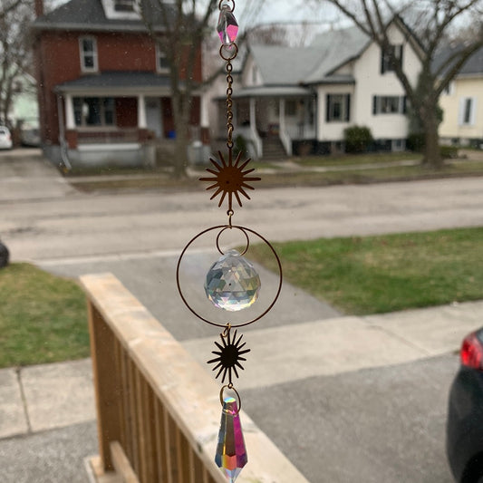 Gold Sun Catcher - One Circle