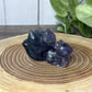 Nine Tailed Fox Fluorite Carvings