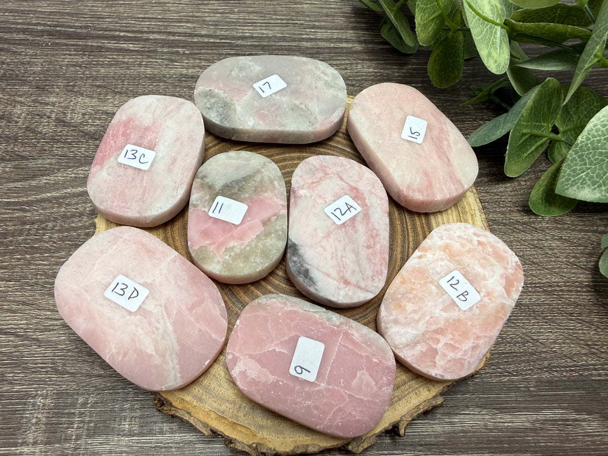 Pink Opal Palm Stones