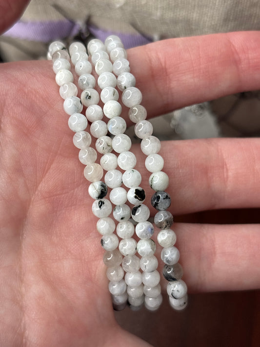 Rainbow Moonstone - Bracelet 4 mm