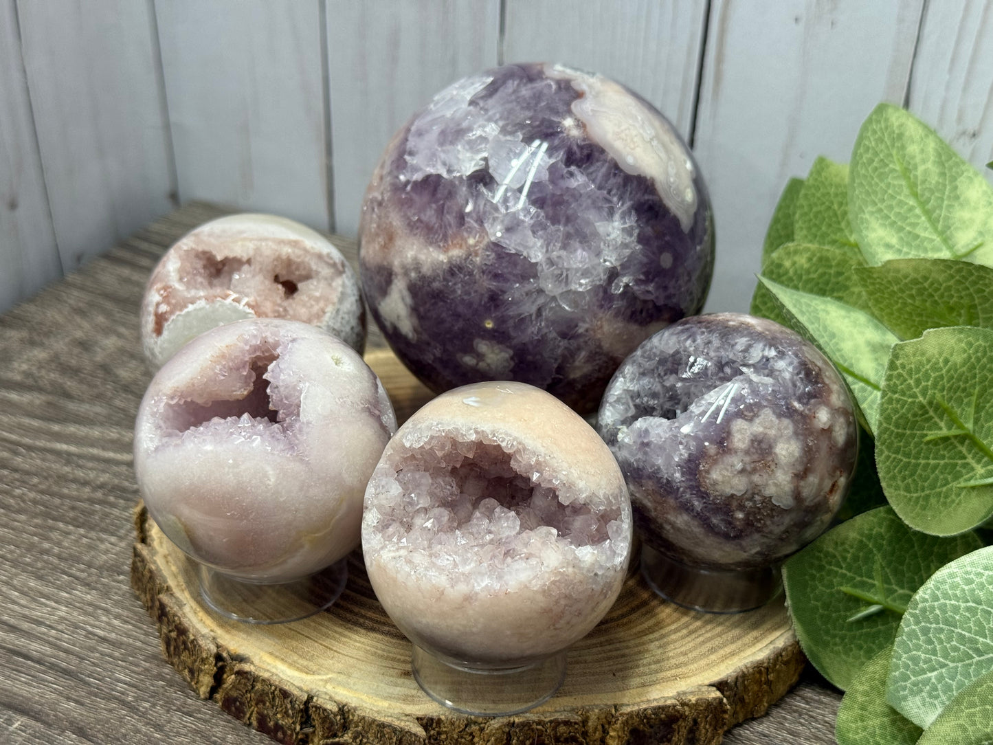 Pink Amethyst Spheres