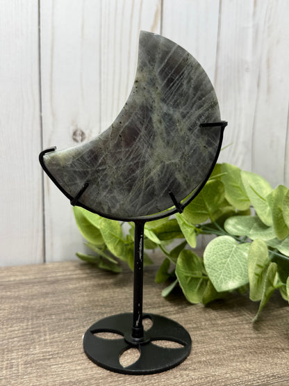 Labradorite Moons on Stands