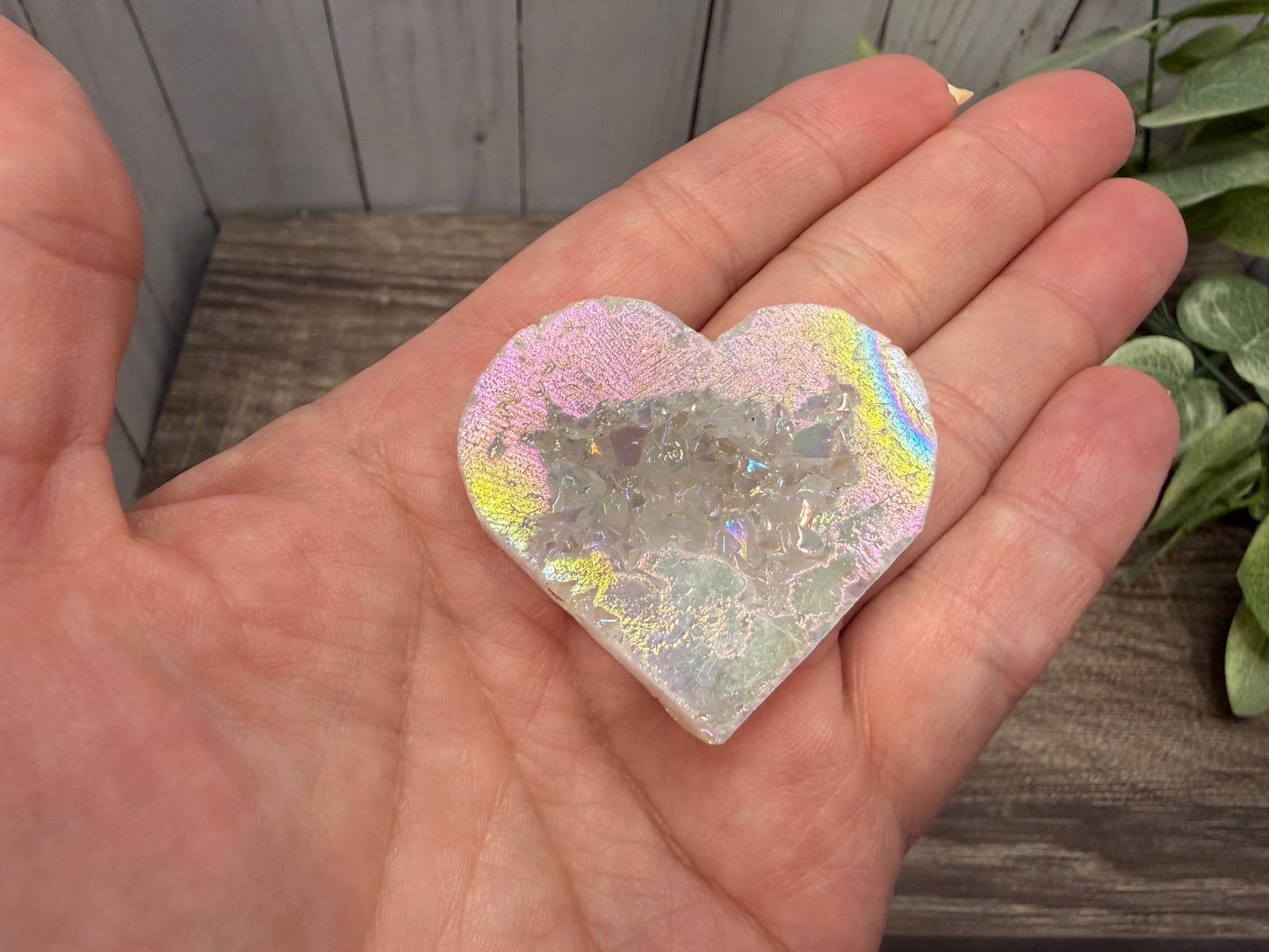 Druzy Geode Agate Hearts
