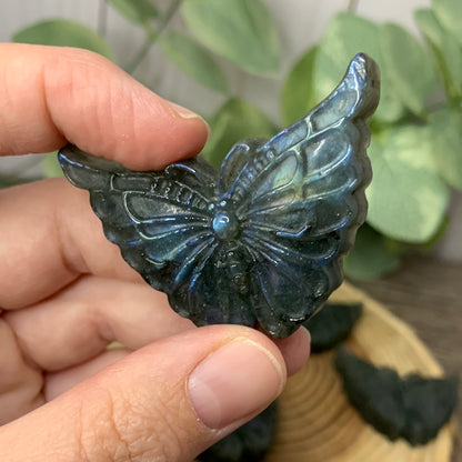 Labradorite Carved Butterfly