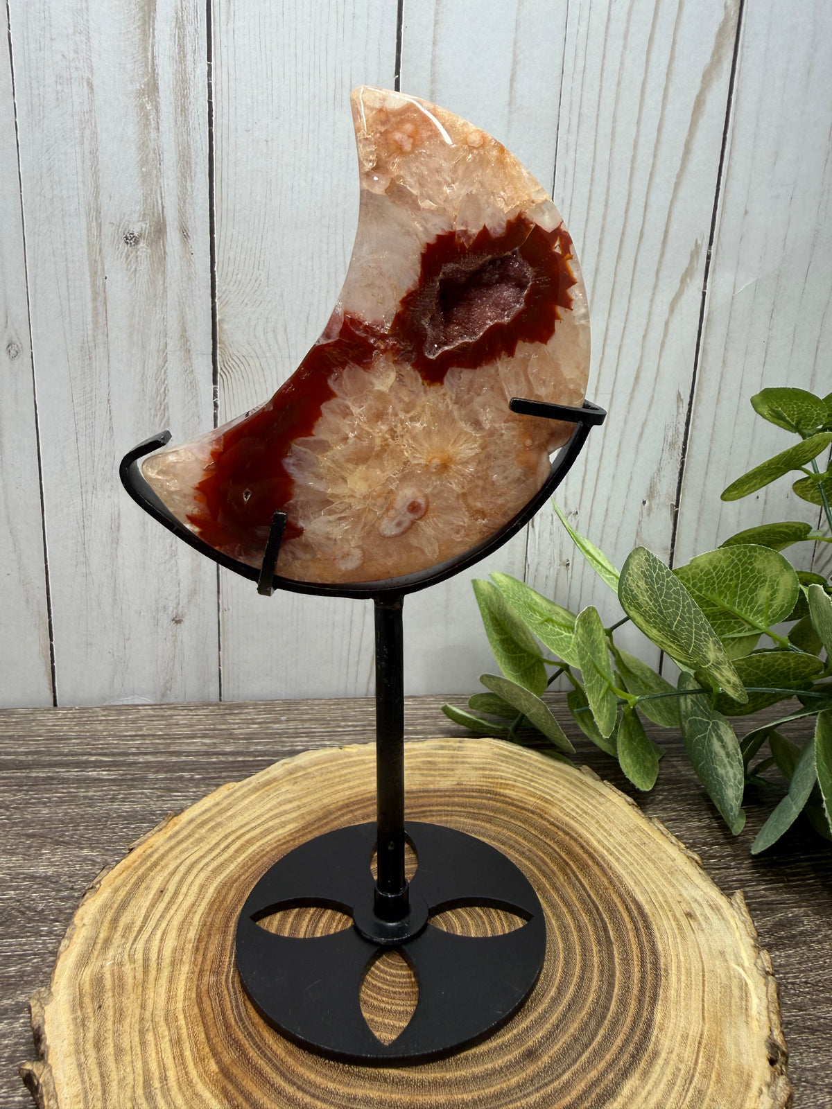 Carnelian Moons on Stands