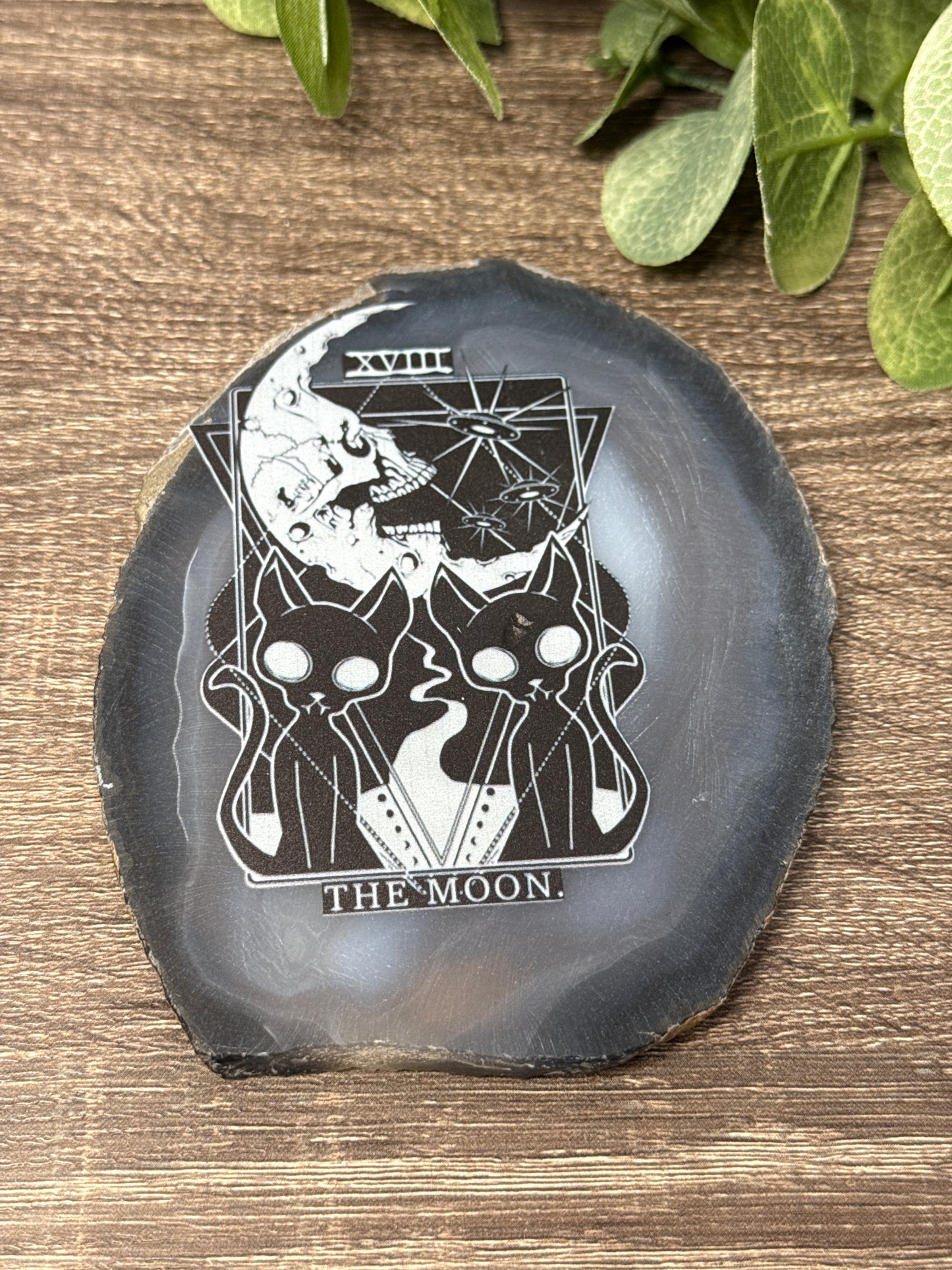 Agate Slab with Designs