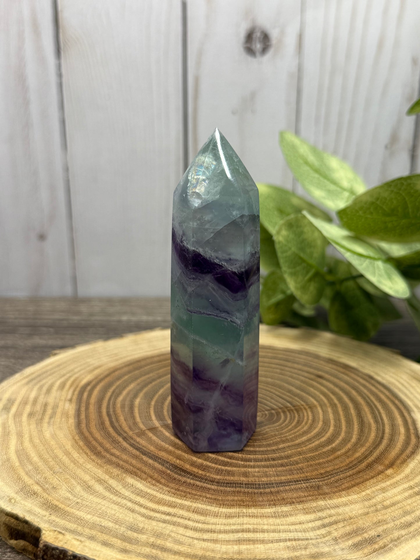 Purple and Green Fluorite Towers