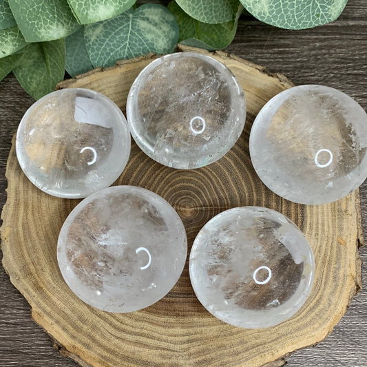 Clear Quartz Palm Stones