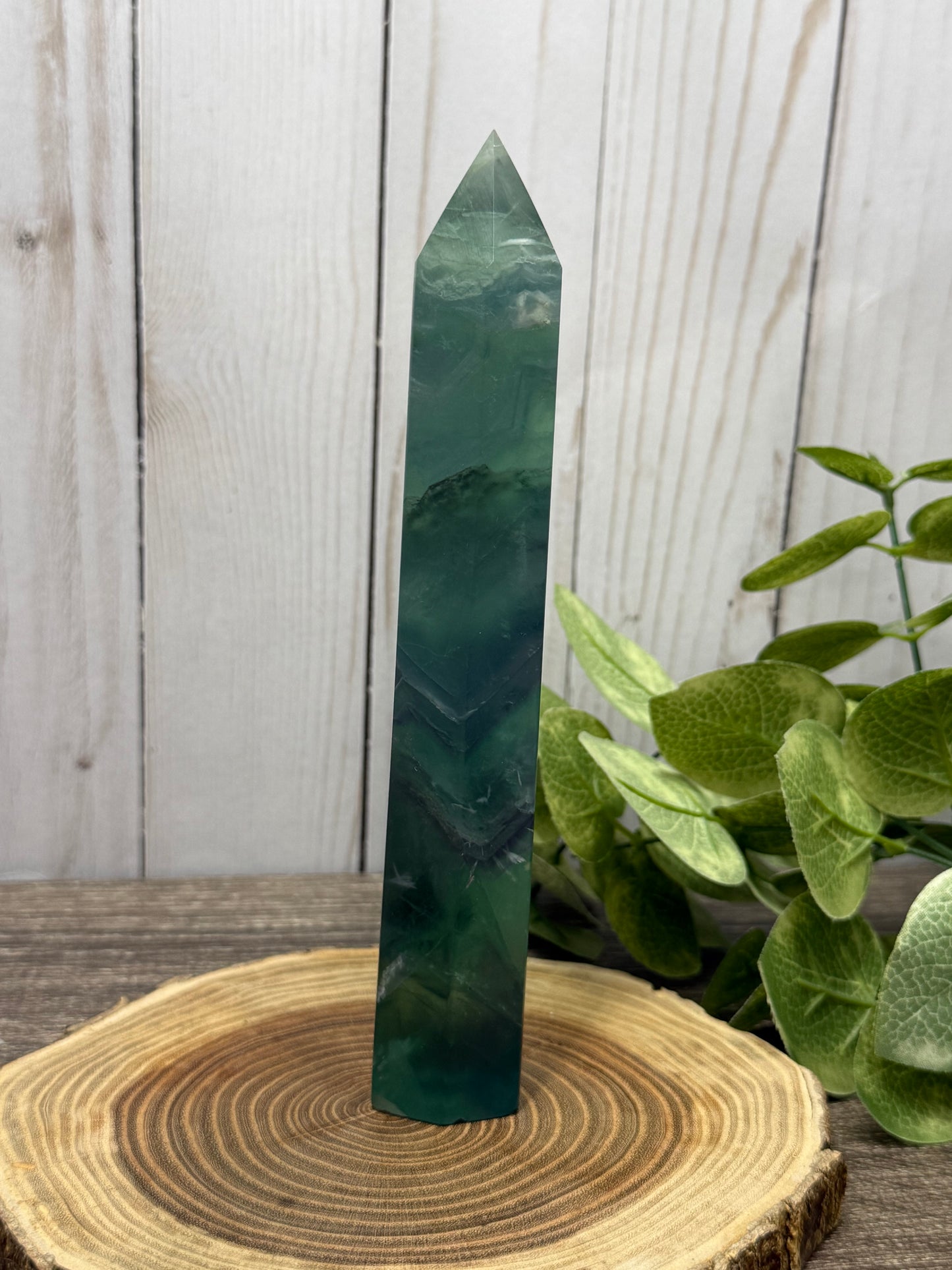 Snowflake/Feather Fluorite Tower