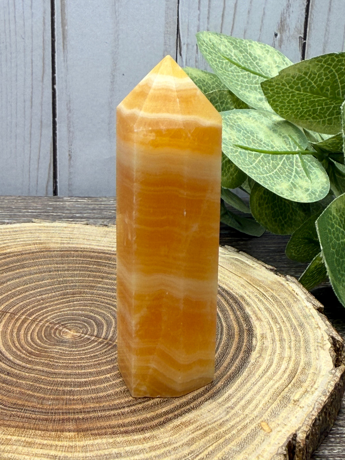 Orange Calcite Tower