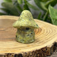 Crystal Ghost Carving With Mushroom Hat