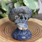 Owl with Mushroom Carvings