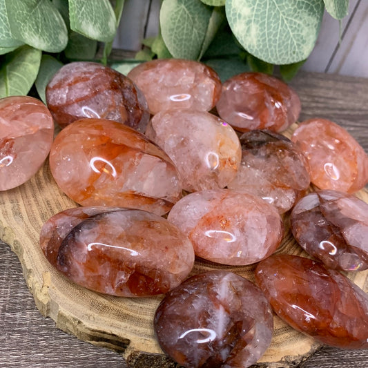 Fire Quartz Palm Stones