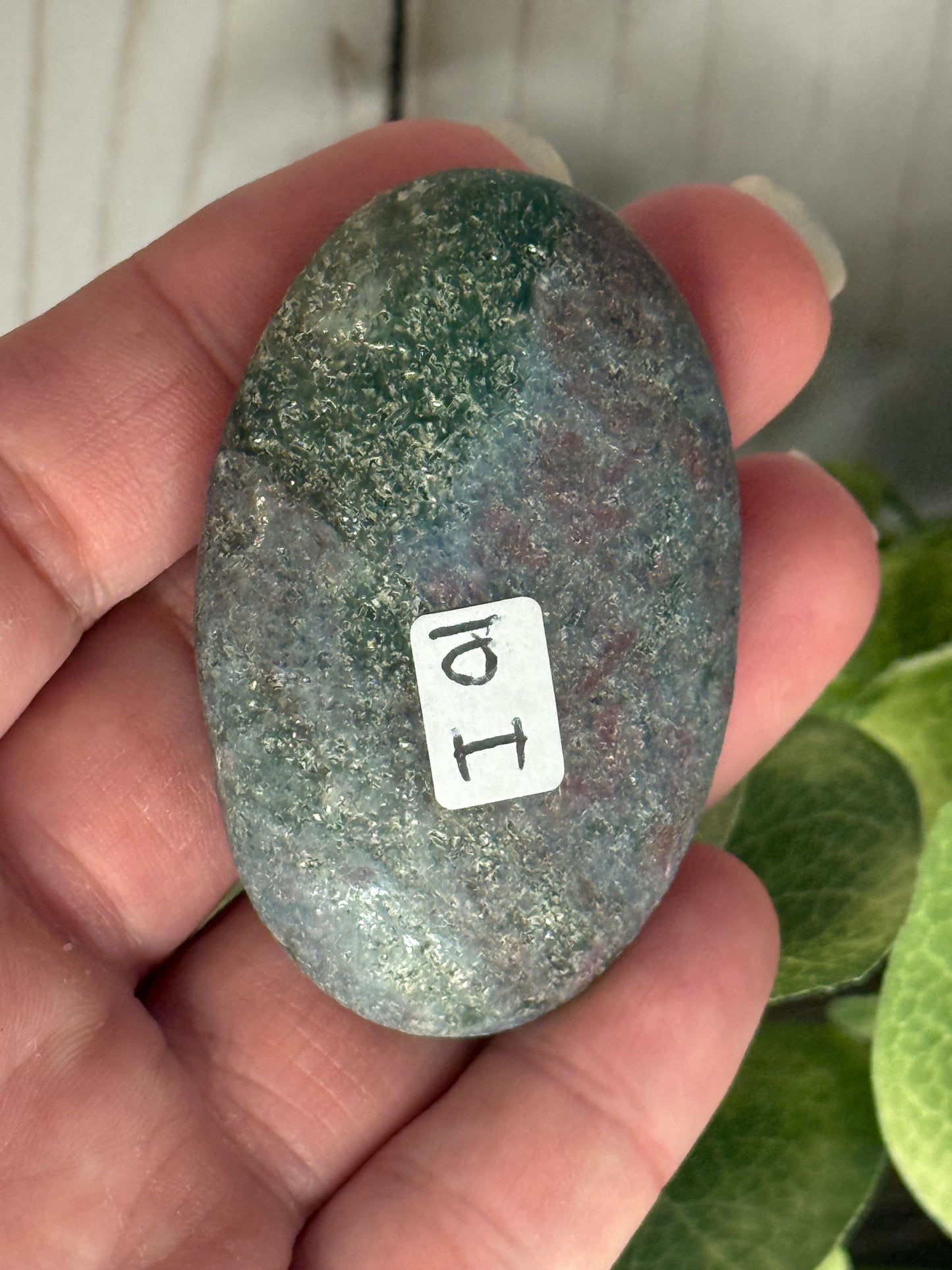 Ruby & Fuchsite Palm Stones