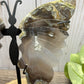 Large Butterfly Wings on Stand - Lava Agate