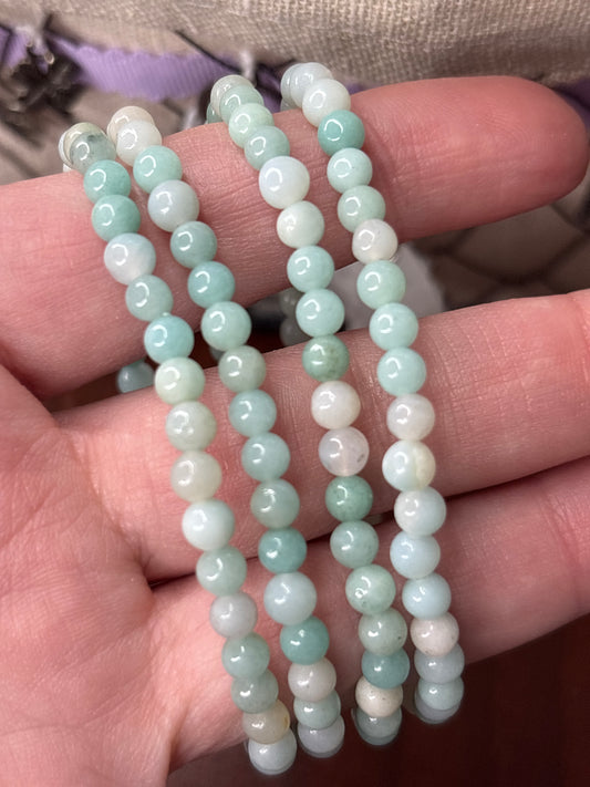 Amazonite - Bracelet 4 mm (lower quality)