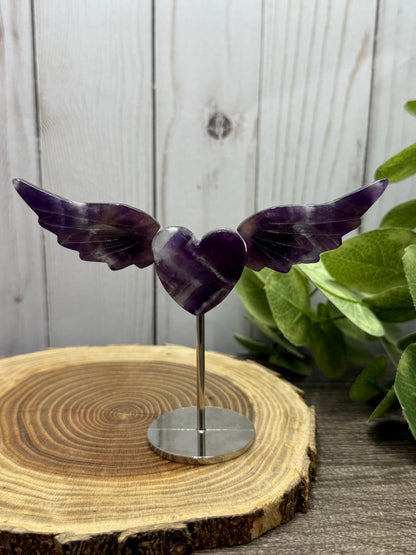 Heart With Wings on Stand
