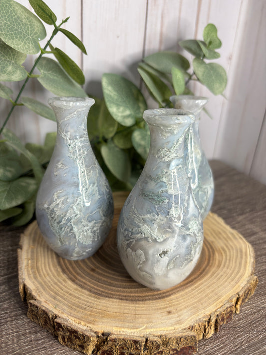 Moss Agate Vase