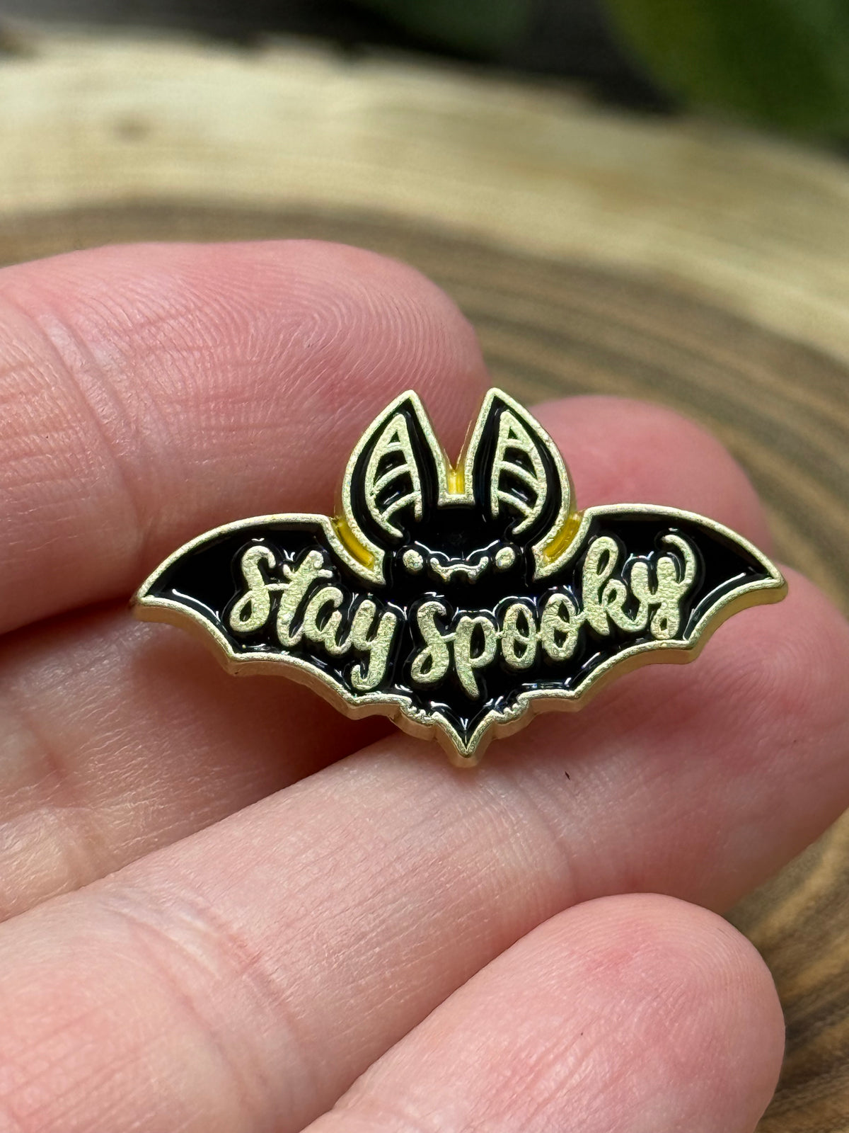 Bat Stay Spooky Pin