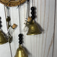 Witch Bells for Home Protection, 3 Bells, charms and 2 crystal bottles