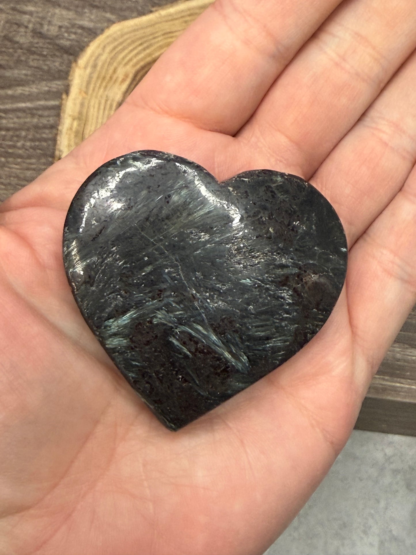 Garnet and Astrophyllite Hearts