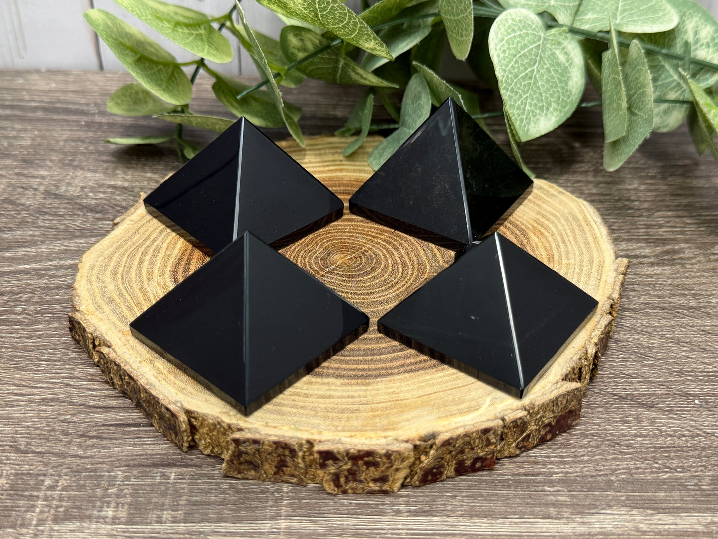 Obsidian Pyramid Carving