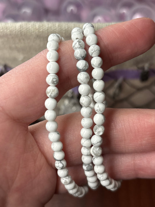 Howlite - Bracelet 4 mm