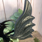 Dragon Wings on Stand - Black Obsidian Large