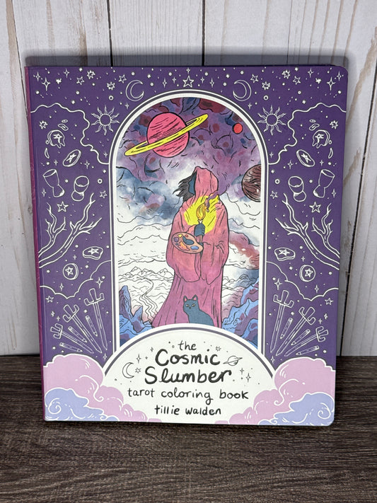 the Cosmic Slumber tarot coloring book