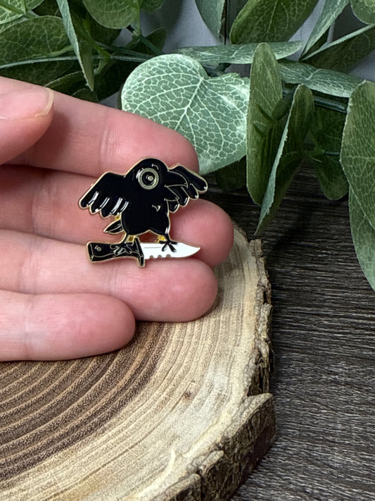 Bird with Dagger Pin