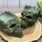 Skull Bowl - Green Jade