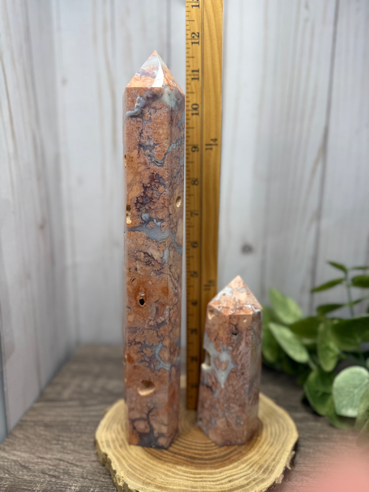 Pink Agate Towers - Statement Pieces