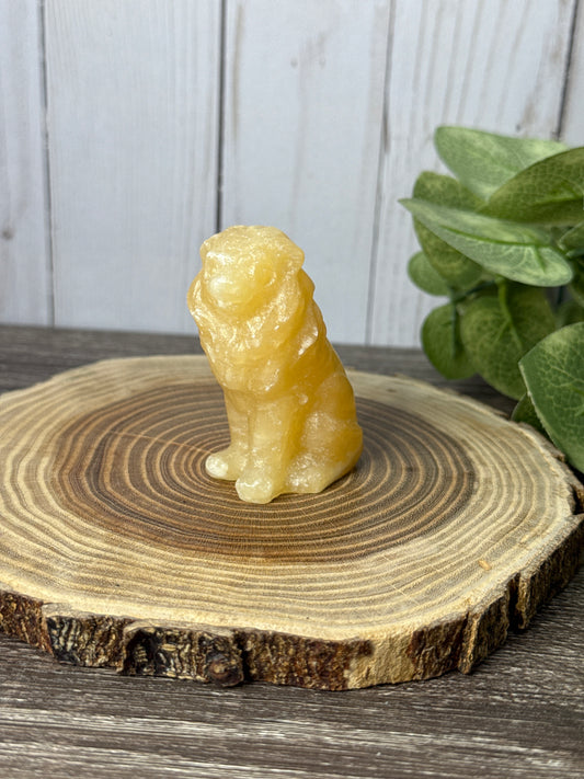 Lion - Orange Calcite