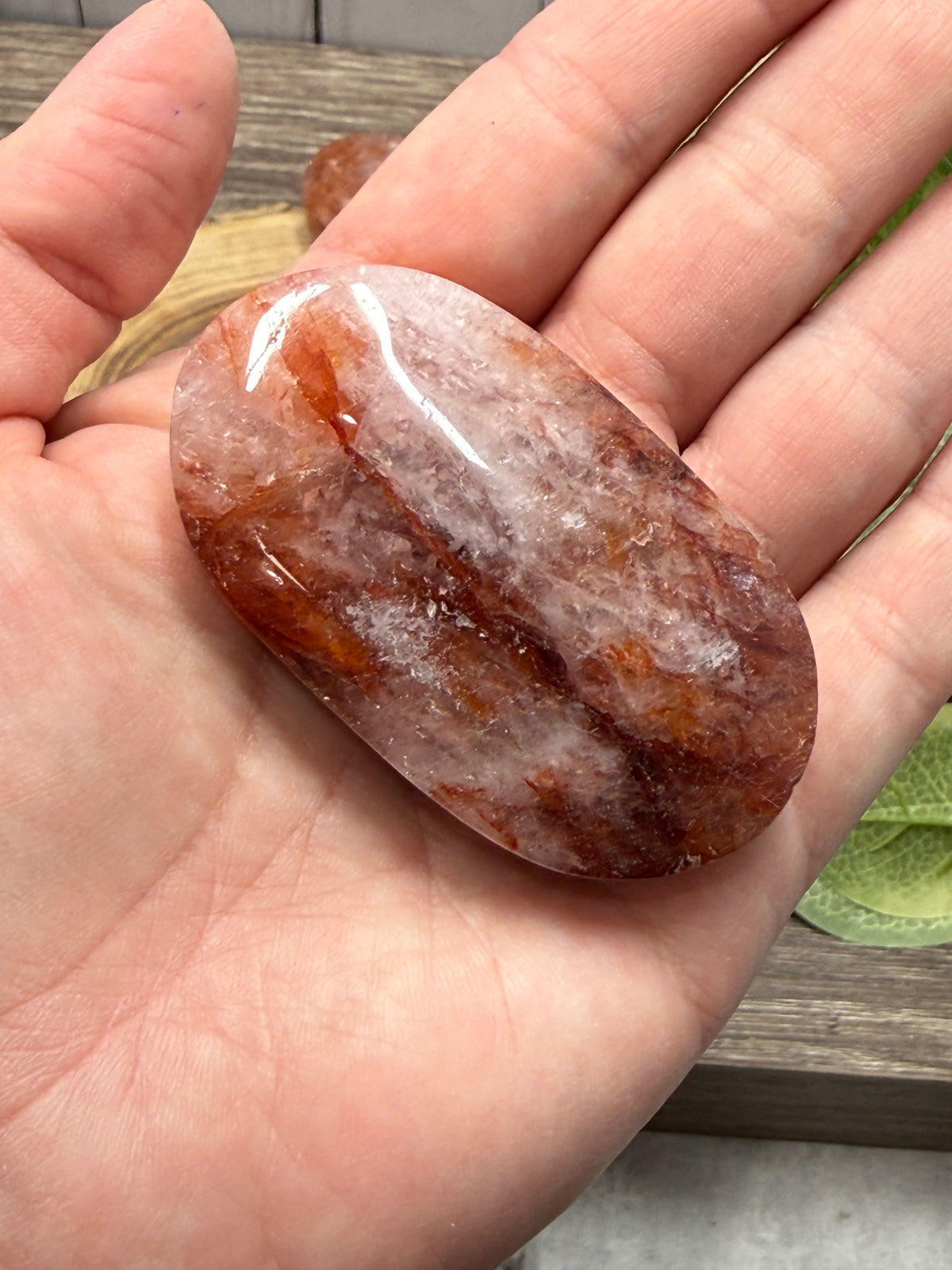 Fire Quartz Palm Stones