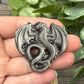 Dragon Carvings - Gold Sheen and Silver Sheen Obsidian