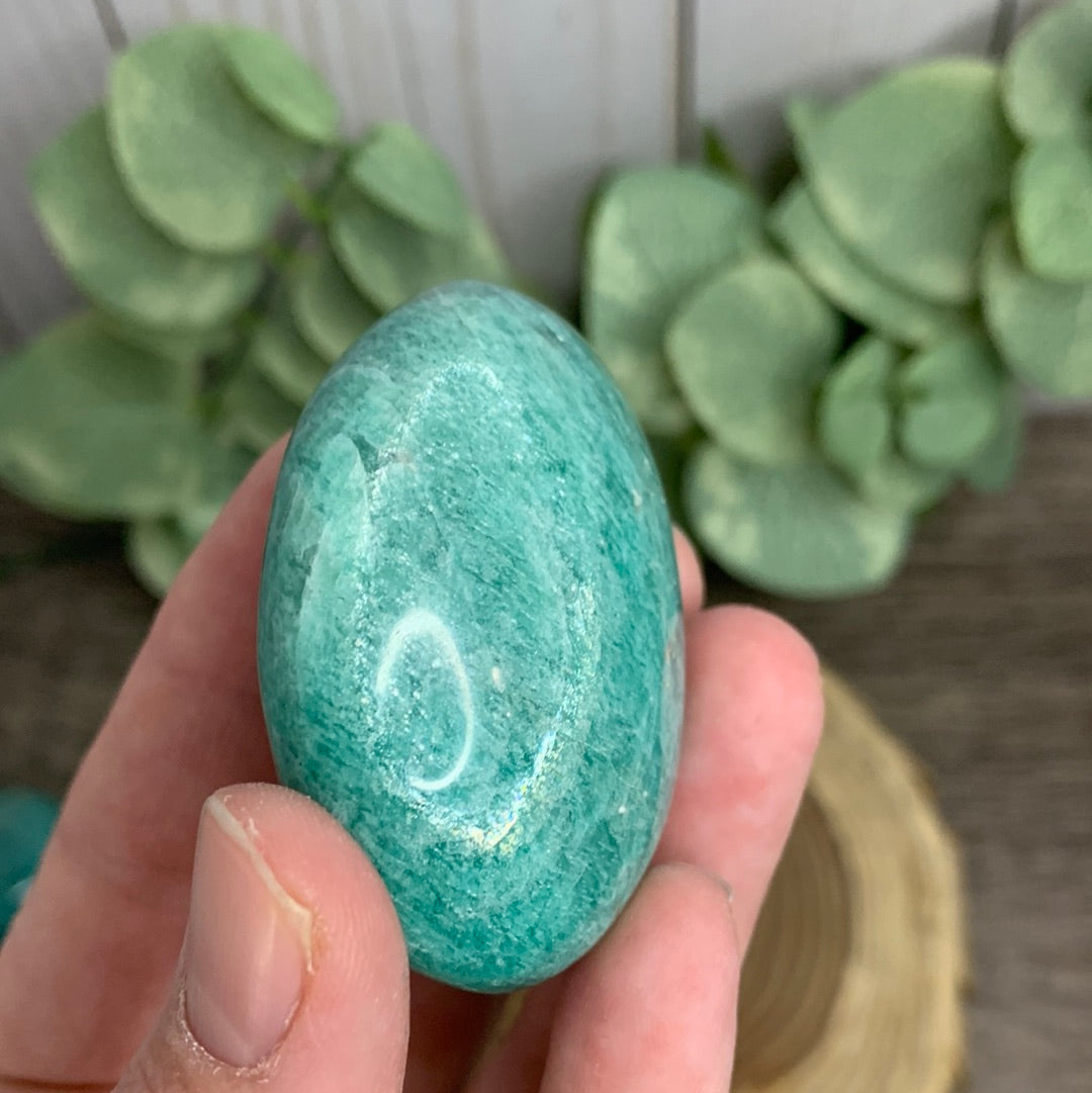 Amazonite Palm Stones