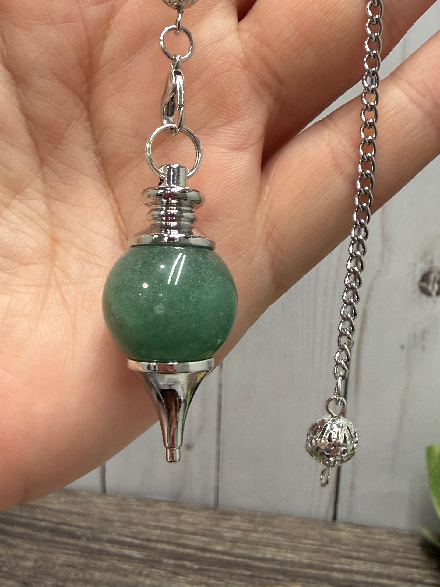 Pendulum Rounded - Green Aventurine