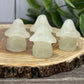 Crystal Ghost Carving With Mushroom Hat