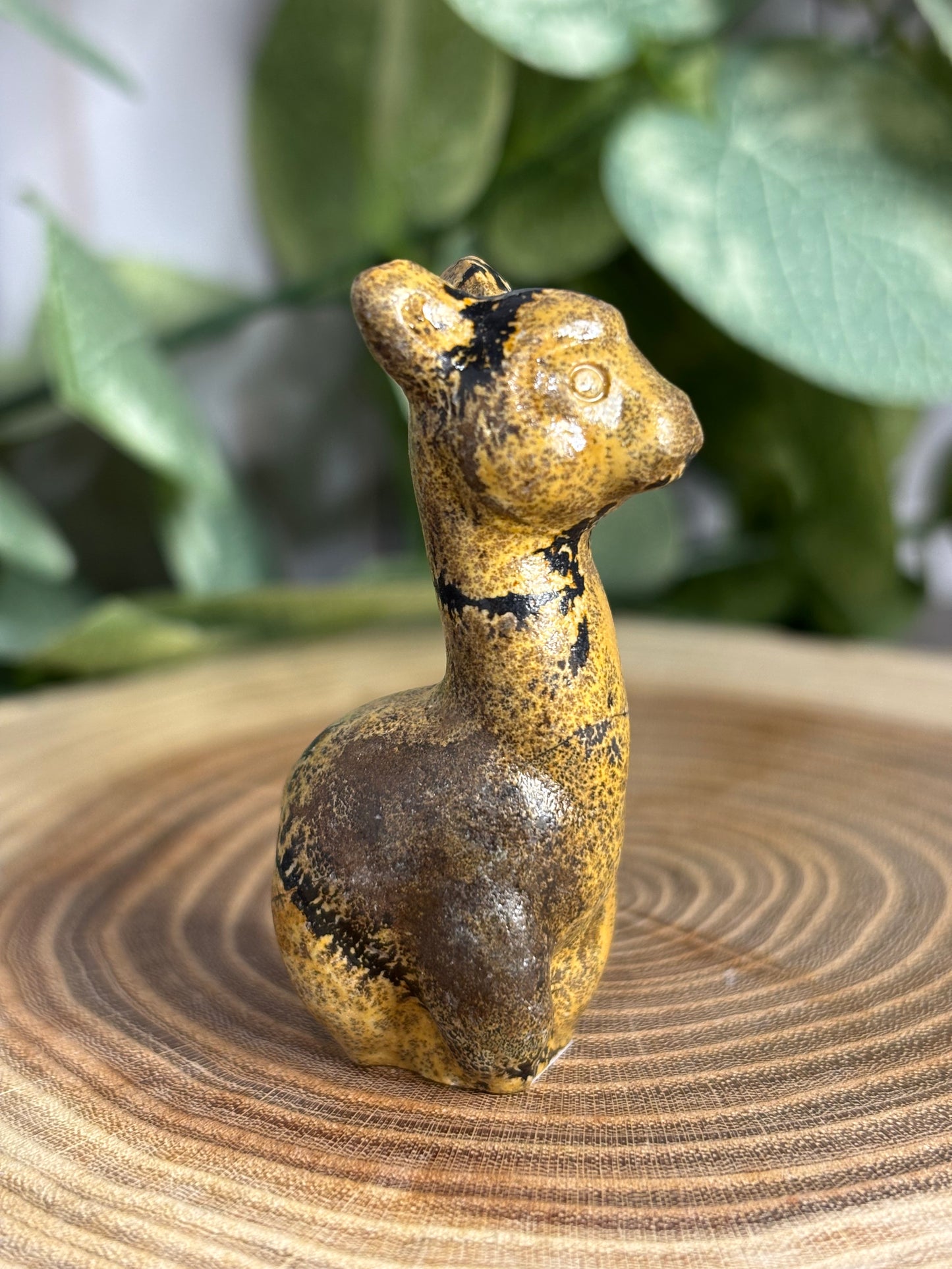 Llama Crystal Carving - Picture Jasper