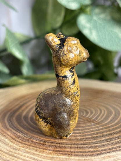 Llama Crystal Carving - Picture Jasper