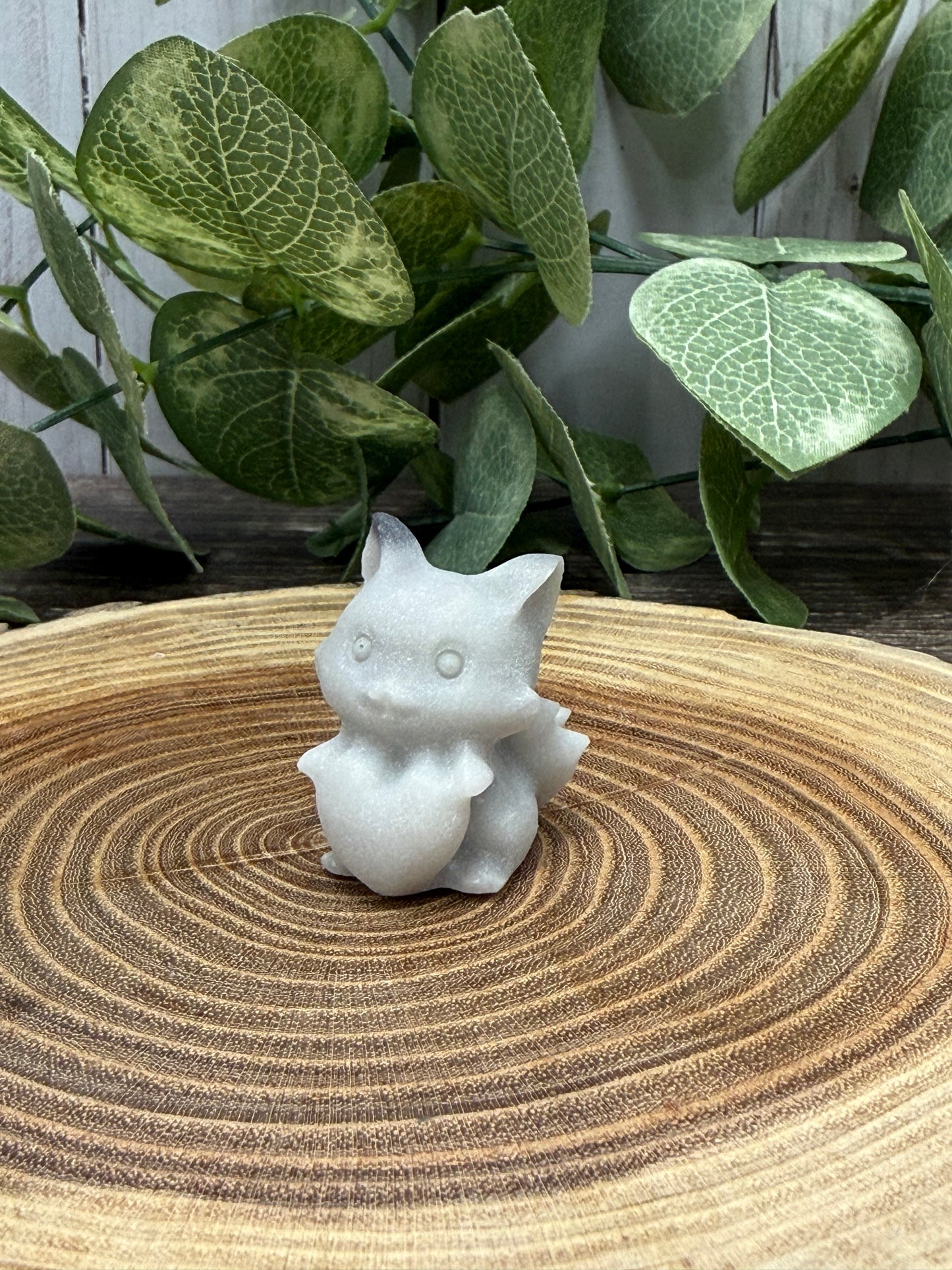Small Nine Tailed Fox Carvings