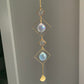 Gold Sun Catcher - Squares with Stars