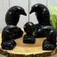 Obsidian Bird Carvings - Large and Medium