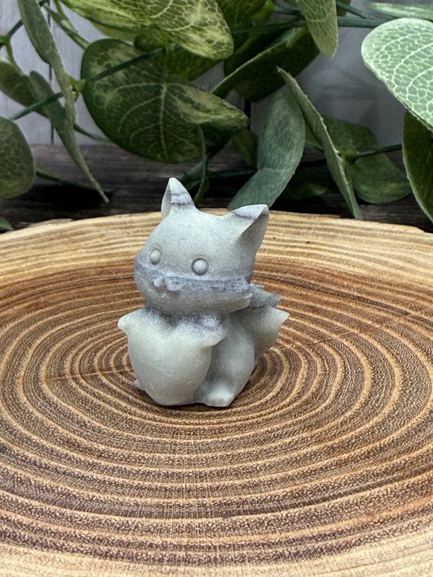 Small Nine Tailed Fox Carvings