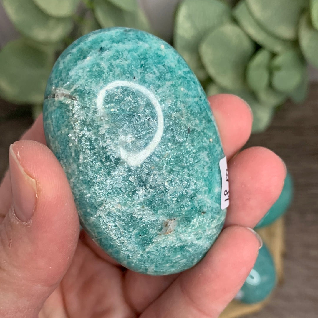 Amazonite Palm Stones