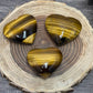 Tigers Eye Carved Hearts