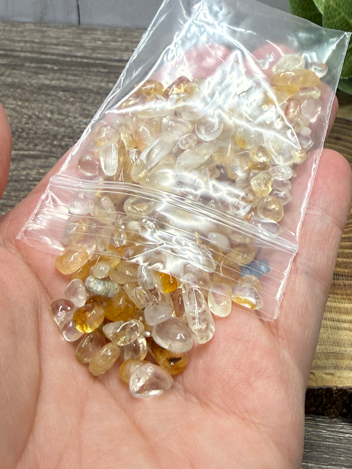 Golden Healer Crystal Chip Bag