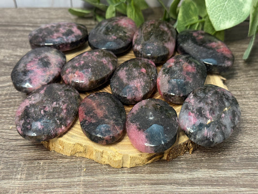 Rhodonite Palm Stone